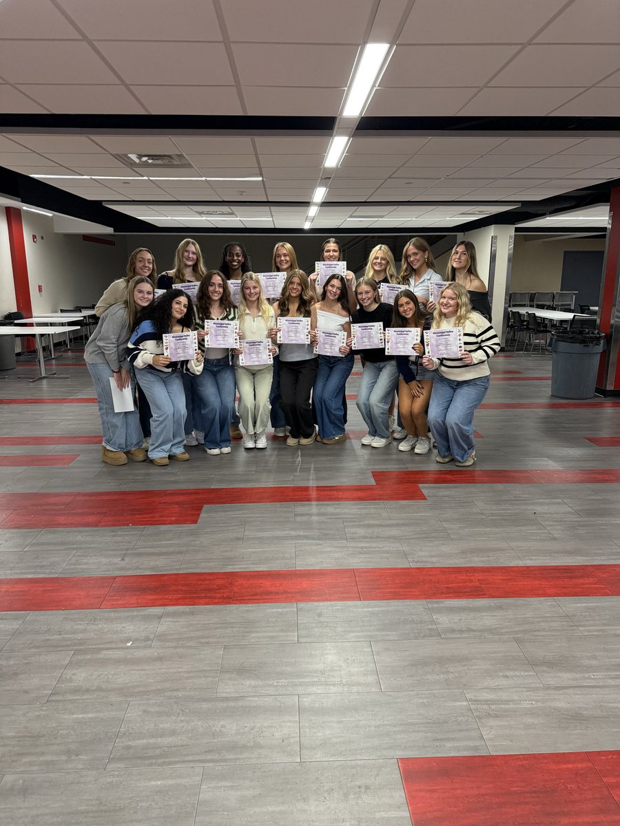 All 19 of our juniors/Seniors earned Academic All-Conference recognition. This is a great recognition of their hard work to strive for excellence!