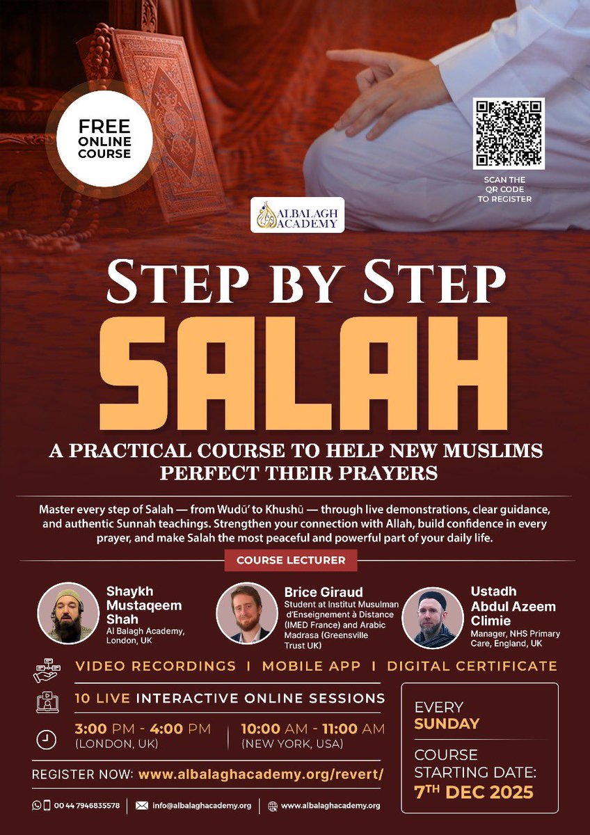 Join us for FREE #newmuslim #islam #salah