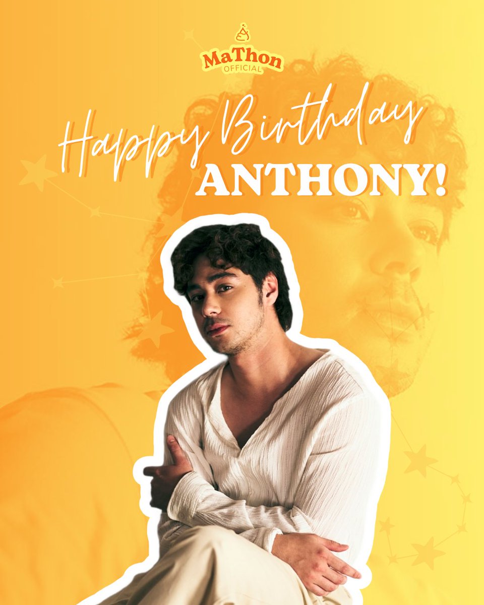 Happy 25th, Anthony! 🧡 Wishing you another year of growth, success, and all the joy you so effortlessly share with the world. May you continue to spread good vibes wherever you go! We love you!

#MaThon #AnthonyJennings