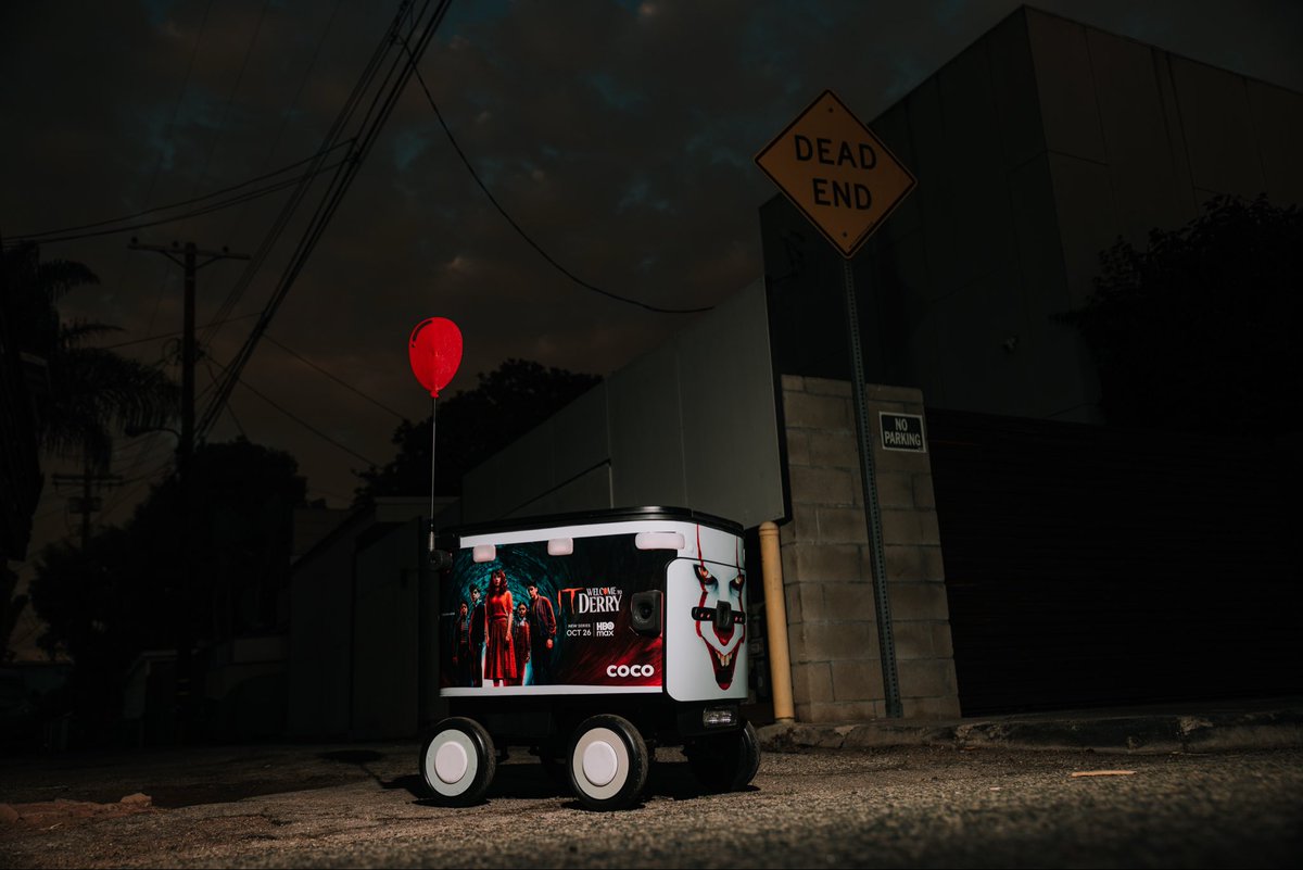 CocoRobotics's tweet image. #ITWelcomeToDerry is streaming tonight at 9pm on @HBOMax 🎈
#ITWelcomeToDerry.
@it_official @hbomax @hbo
#coco #cocorobot