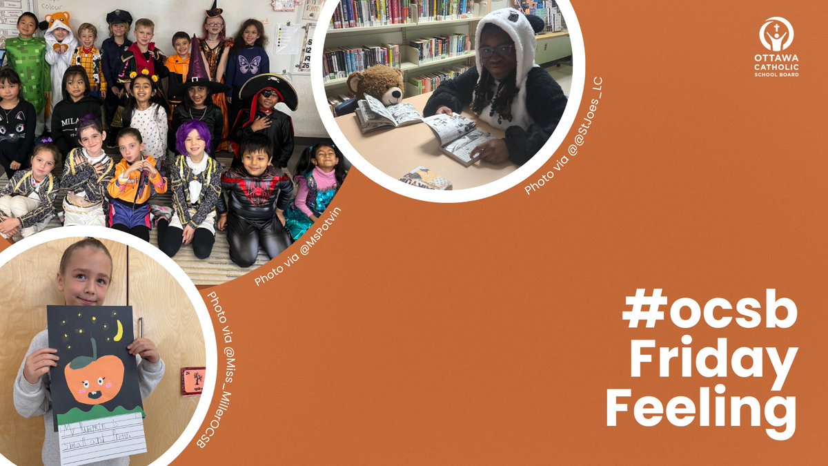 ✨ This week's #ocsbFridayFeeling brought festive fun as Halloween spirit filled our halls. Parades of superheroes, storybook characters, and friendly monsters filled every corner with joy as curiosity and creativity made learning feel magical.🎃🔗ocsb.ca/2025/10/31/ff-…
