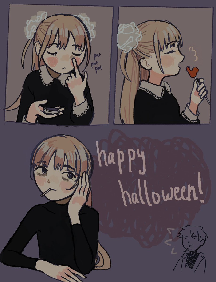 happy halloween! nika's costume looks a little familiar