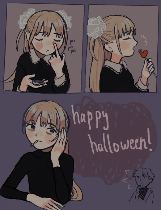 happy halloween! nika's costume looks a little familiar 