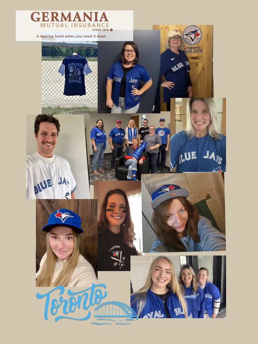 Game 6. Let go Blue Jay's 
Germania brought the spirt to the office again this week 
 #GoJaysGo #TeamGermania