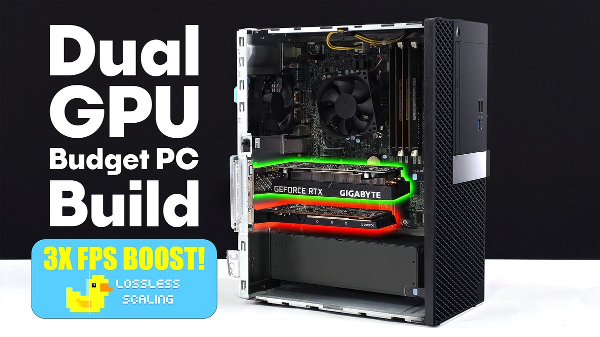 Dual GPU Budget PC Build | Huge FPS Boost!
youtu.be/v4uU7jOQuKo