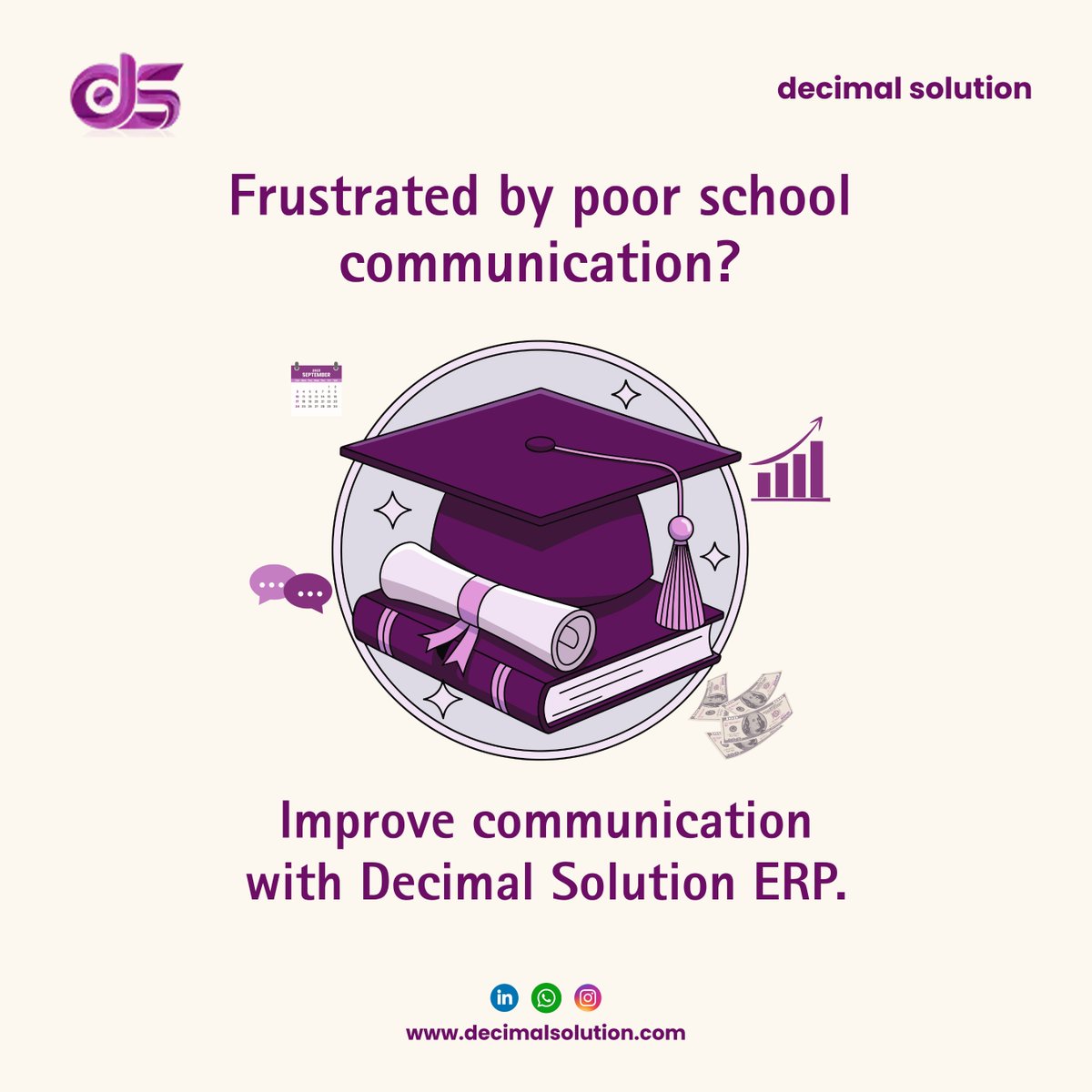 DecimalSolution's tweet image. ERP systems help schools &amp;amp; universities manage admissions, exams, attendance &amp;amp; finance all in one platform. Boost efficiency, save time &amp;amp; improve communication.
Visit now: decimalsolution.com
#SchoolERP #UniversityERP #EdTech #ERPforEducation #DigitalTransformation