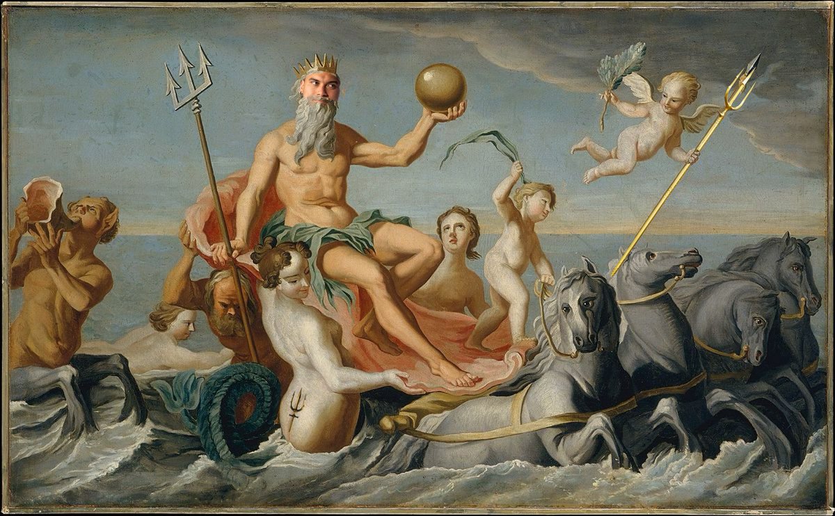 saz_theman's tweet photo. day 9 of poorly photoshopping josh naylor into famous works of art until we sign him 

i promised 2 tridents today but since one is already there, i threw in a third :) “the return of josh” (aptly) https://t.co/DO2s2YeCiJ