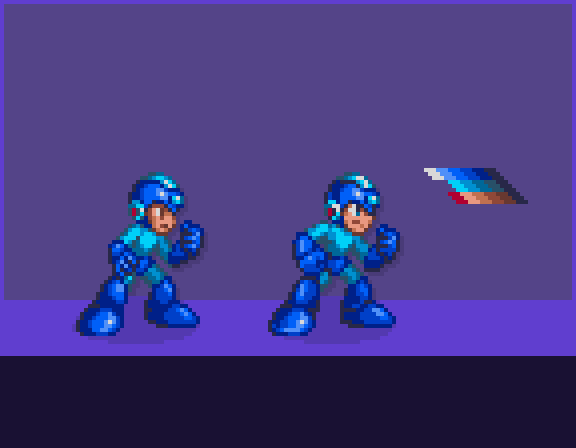 Little edit of the MM8 sprite for megaman, it always bothered me how sleep deprived he looked in this game.
#pixelart