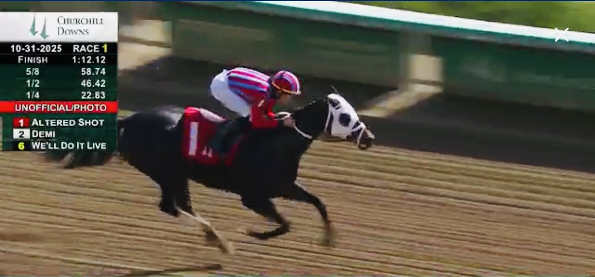 mjsharp75_joe's tweet image. Congrats🎉Altered Shot ⚽️🥅Winning Connections‼️@ChurchillDowns @a_concepcion16 🆙