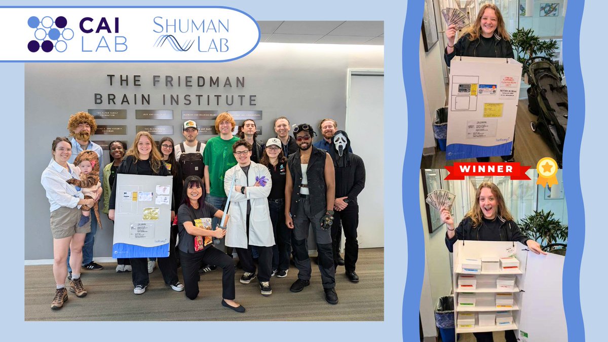 We're brewing up some Halloween fun in the Cai &amp; Shuman Labs! ⚗️🎃

Just look at all the creativity everyone poured into their costumes! We have the coolest crew 👩‍🔬🧪