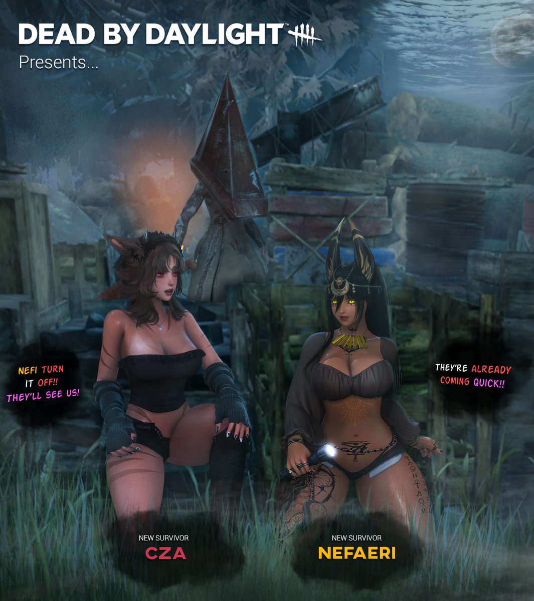 These new survivors sure are scaredy cats!! 😱🧡

ft. <a href="/CzaMeow/">Cza</a> 🥰
Happy Halloween! 😘