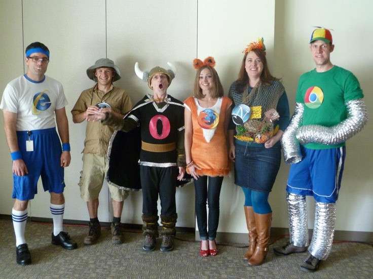 brainstormk20's tweet image. In need of some last-minute inspiration for Halloween, you could always go as your favorite web browser.

Which one is your choice?