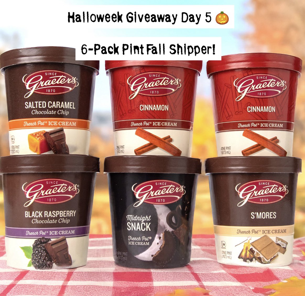 graeters's tweet image. FINAL DAY OF OUR HALLOWEEK OF GIVEAWAYS! 👻

Like this post and comment your favorite classic Halloween monster to enter for a chance to win a 6-Pack Fall Ice Cream Shipper! 

We’ll pick a winner on Monday, 11/3!