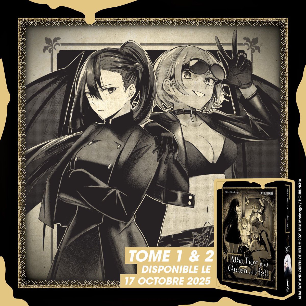 👻 😈  Joyeux Halloween 😈 👻 

Rien de mieux que le manga "Alba Boy and Queen of Hell" pour passer une soirée d'Halloween infernale ! 😱 

Avez-vous bien pris les deux premiers tomes ? 👀 

#Halloween #albaboyandqueenofhell