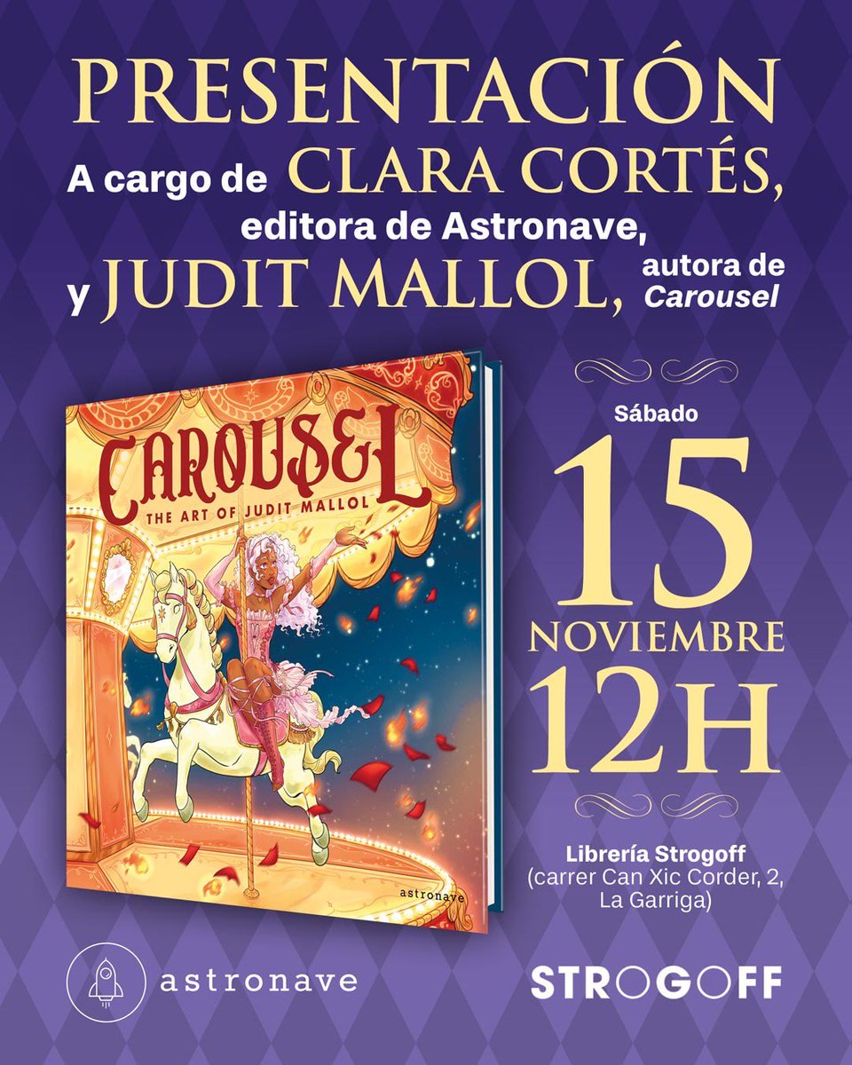 AAAAH! TENEMOS FECHAS PARA PRESENTACIONES DE CAROUSEL 🥹✨🎪

📍7 de Noviembre a las 18.30h en Barcelona
📍15 de Noviembre a las 12h en La Garriga