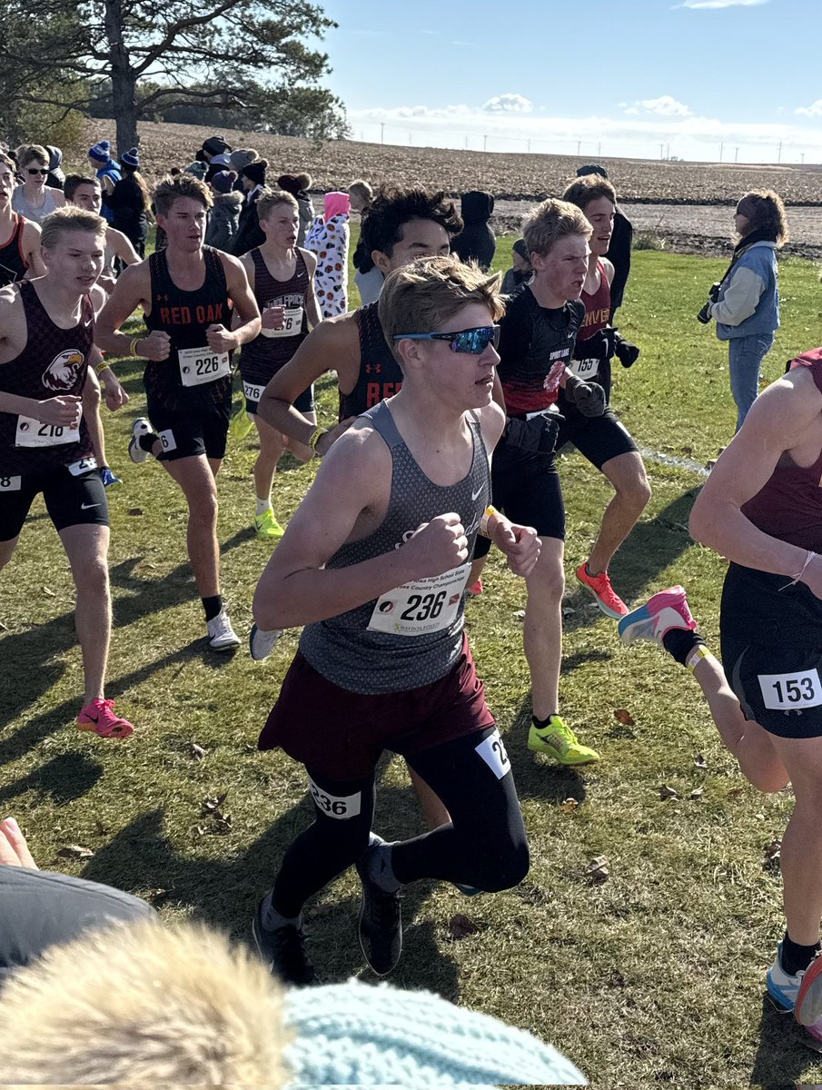 ShenandoahCSD's tweet photo. Congrats to our four runners who competed at the State meet today. They all ran well and represented Shenandoah in a positive way! In the girls race Ava O'Rourke finished 36 &amp; Lilly Mather placed 40th. In the boys race, Mason Sells finished 20th &amp; Carter Buttry finished 50th. https://t.co/rpo7q2c1Rc