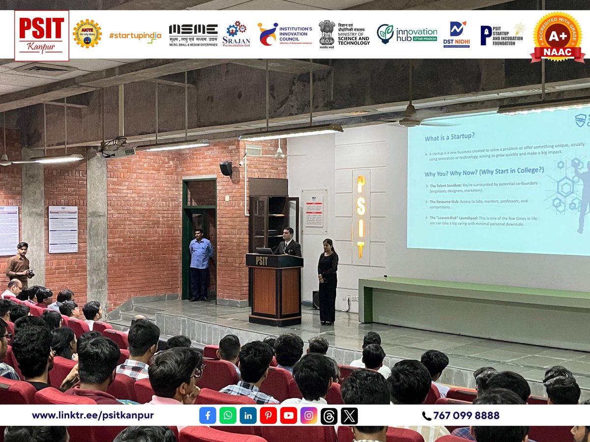 Startup Charcha 5.0 finished with innovation &amp; inspiration! 💡
A huge thanks to Mohammed Saalim,Founder &amp; Dr. Ashkara Sami, Co-founder of Sense Original Technologies for sharing their incredible startup journey and insights! 🚀
#startupcharcha5 #psitsif #innovation #startupstory