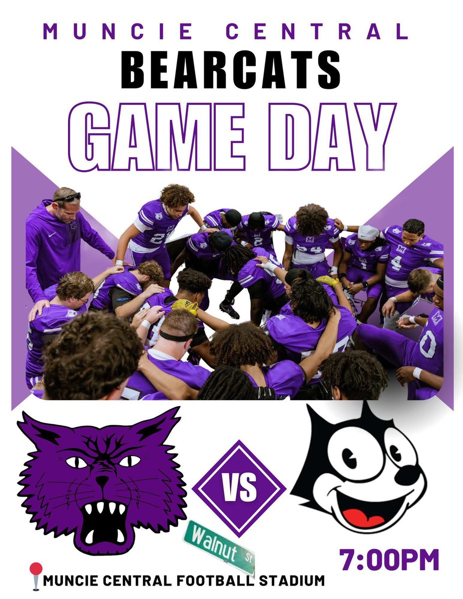 ✨GAME DAY ✨

🆚 Logansport
⏰ 7:00pm
📍Muncie Central Football Stadium
🎟️ $8.00
Tickets can be purchased here: public.eventlink.com/tickets?t=1556…
𝙂𝙖𝙢𝙚 𝙬𝙞𝙡𝙡 𝙗𝙚 𝙨𝙩𝙧𝙚𝙖𝙢𝙚𝙙 𝙤𝙣 𝙩𝙝𝙚 𝙄𝙃𝙎𝘼𝘼 𝘾𝙝𝙖𝙢𝙥𝙞𝙤𝙣𝙨 𝙉𝙚𝙩𝙬𝙤𝙧𝙠/𝙒𝙈𝙐𝙉 🐾