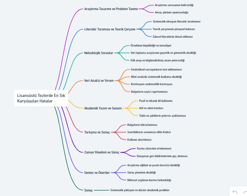 Lisansüstü Tezlerde EN SIK Karşılaşılan HATALAR