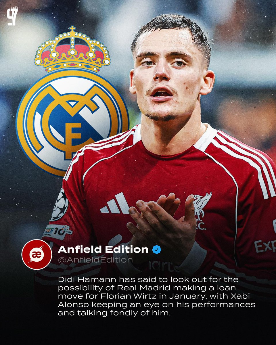 LFC_FP97's tweet photo. Here’s one of the craziest rumours going around right now, with former Liverpool player Didi Hamann claiming that Real Madrid and Xabi Alonso are considering a move for Florian Wirtz after his disappointing start at Liverpool. ✍️
• 
I’m not sure on what basis he believes this’ll happen, considering that Liverpool just spent upwards of £100 million on him, but it’s certainly one of the more hilarious stories to emerge in recent days. 👀 #LFC