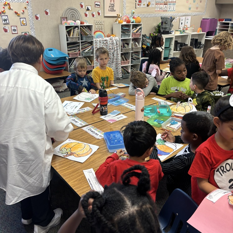 Our students love their "Buddy Class" time! Once a month students partner with their buddy class to do an activity. This is new this year and we love how it has built relationships across the grade levels for our students and staff!