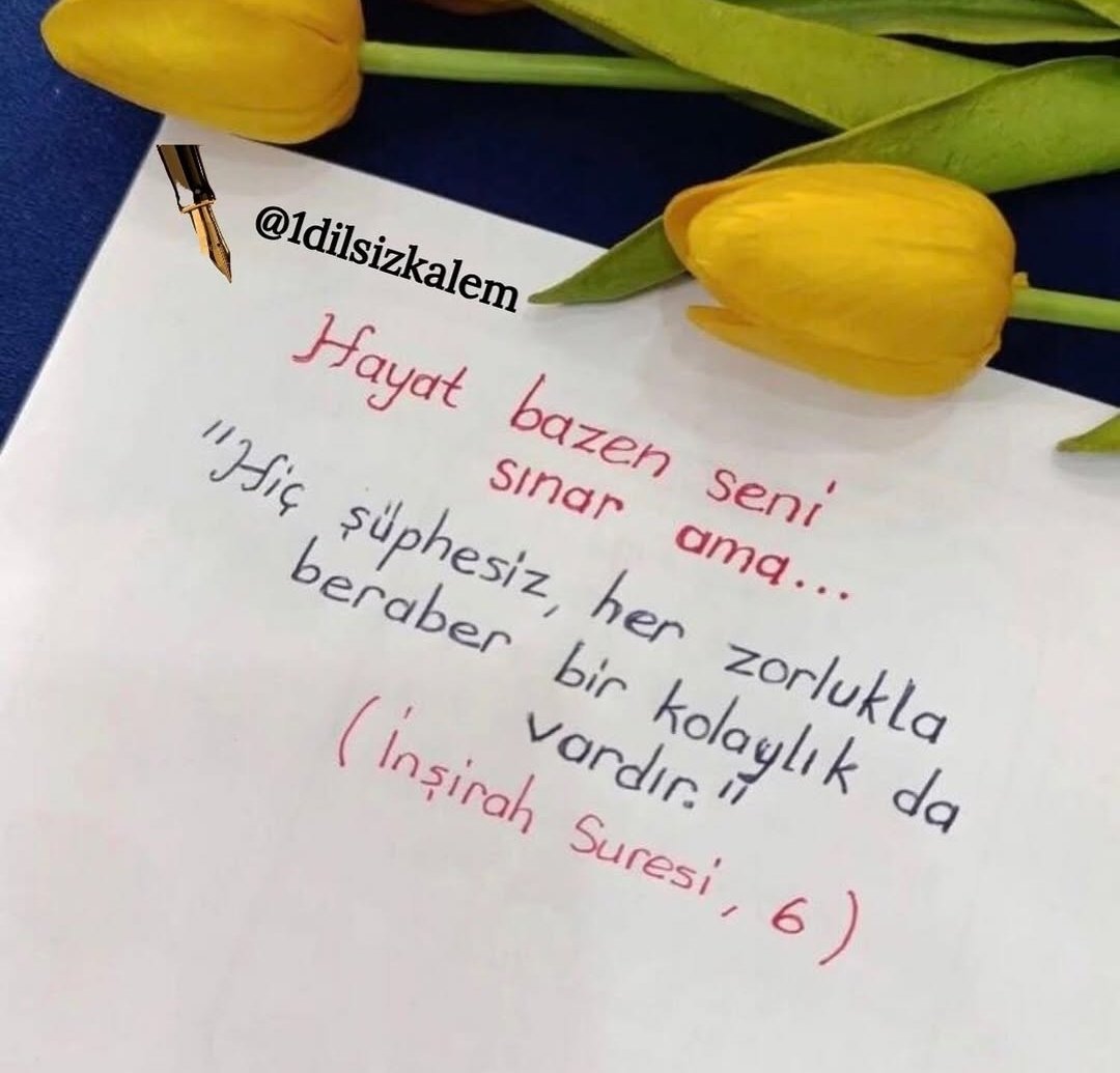 Zarif bir dua,içimizi ferahlatan