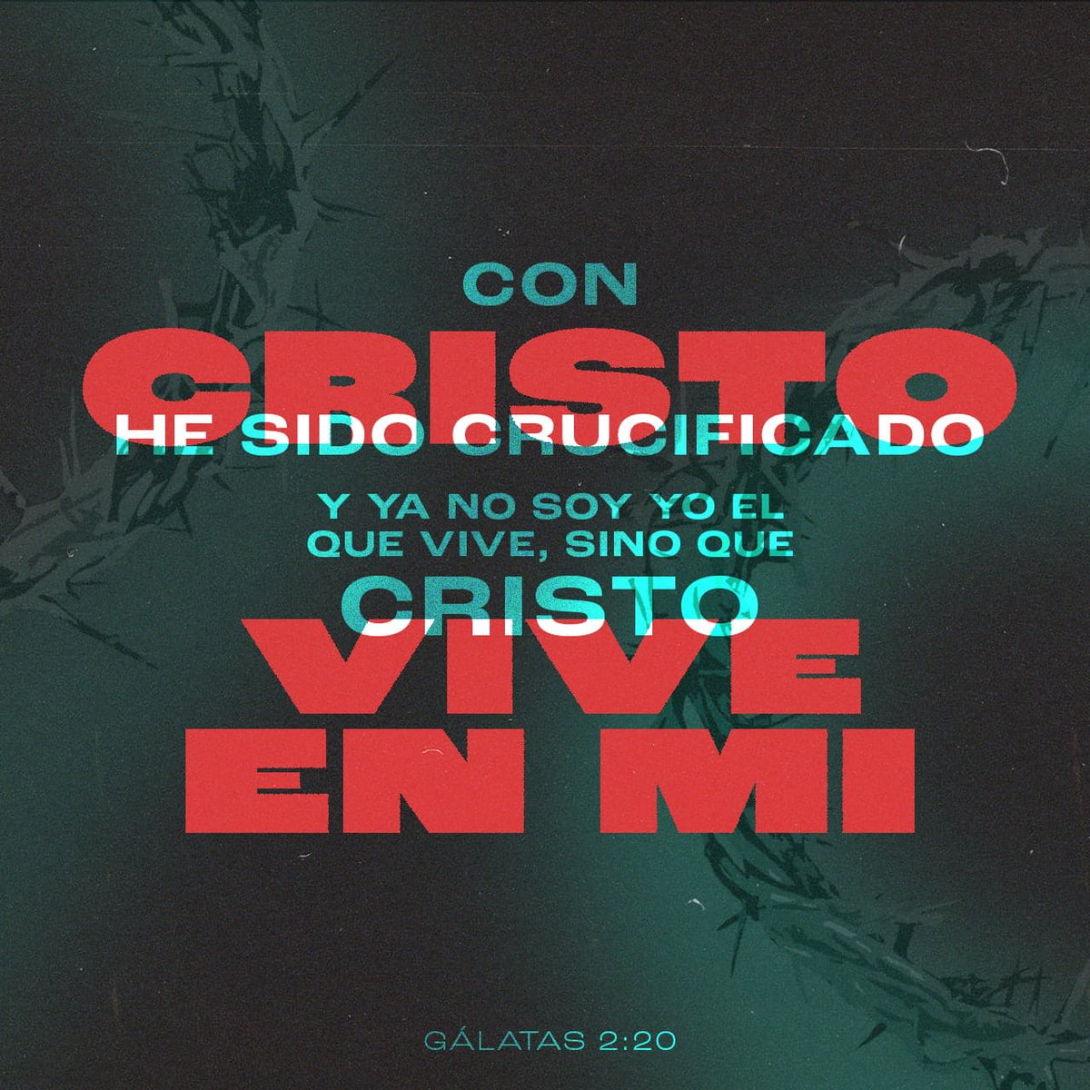 Con Cristo estoy juntamente crucificado, y ya no vivo yo, mas vive Cristo en mí; y lo que ahora vivo en la carne, lo vivo en la fe del Hijo de Dios, el cual me amó y se entregó a sí mismo por mí. 

Gálatas 2:20 RVR1960