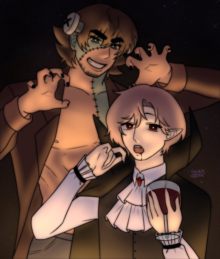 serphvamp's tweet photo. Dae and Javi on spooky day! ๐ฉ๐ฆ๐ #Daybreak2 #DayBreakroblox #Daevier https://t.co/aUg0wUSWyl