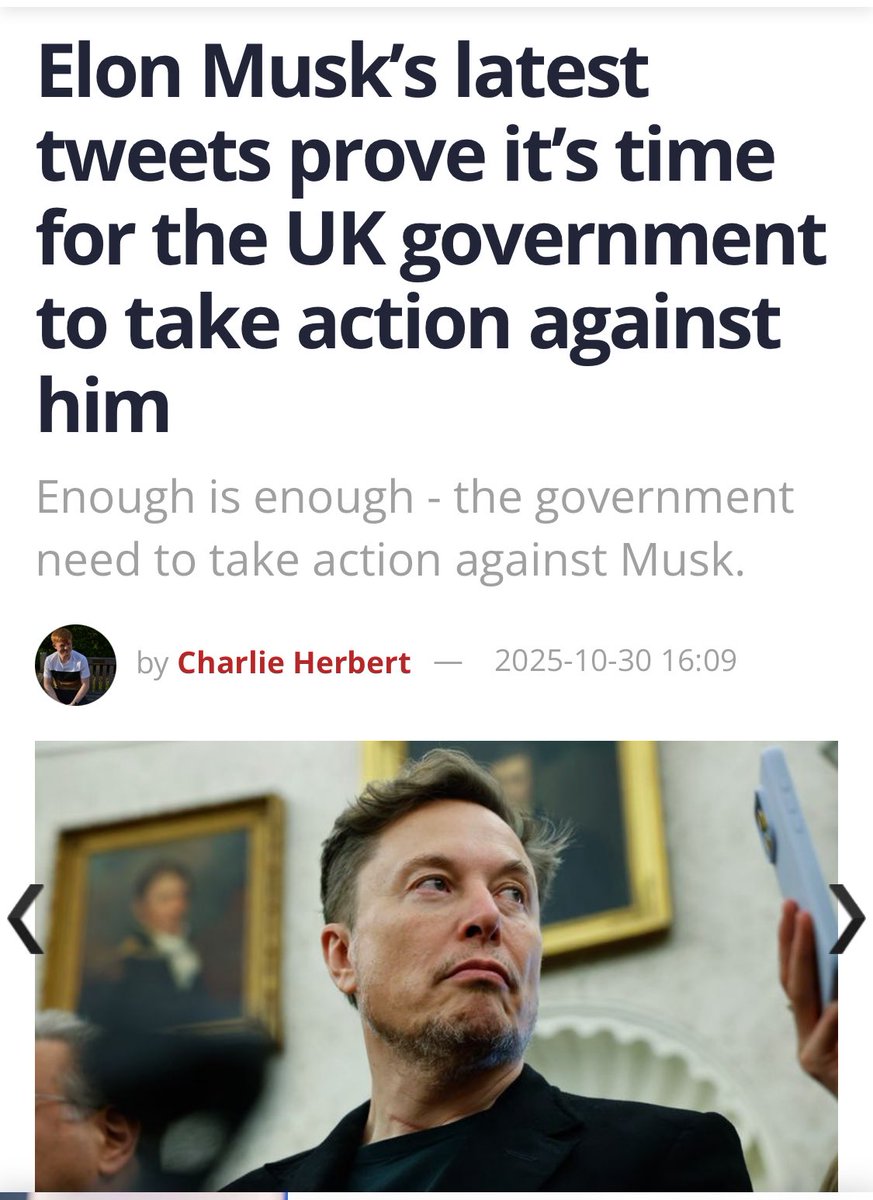 Elon: “Hey, the attacks on English citizens by foreigners are getting really bad. This could lead to war.”

UK media: “the UK govt should arrest Elon for pointing out that  white people are being attacked by foreigners we let in.”

This is how they actually think in London.