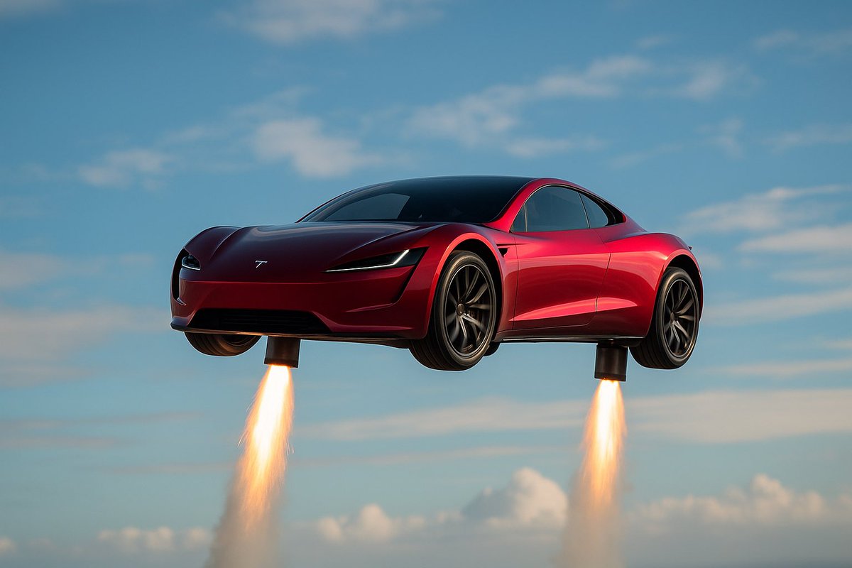 teslaturkiyeblg's tweet image. Elon Musk, yıl bitmeden yeni Roadster’ın “uçan” bir demosunu göstereceklerini söyledi.“Unutulmaz olacak” dedi ve SpaceX destekli roket paketine göz kırptı. 🚀Bu hâlâ 2017’den beri ertelenen Roadster ama Musk hâlâ “uçan süpercar” hayalini bırakmadı.  #tesla #roadster @elonmusk