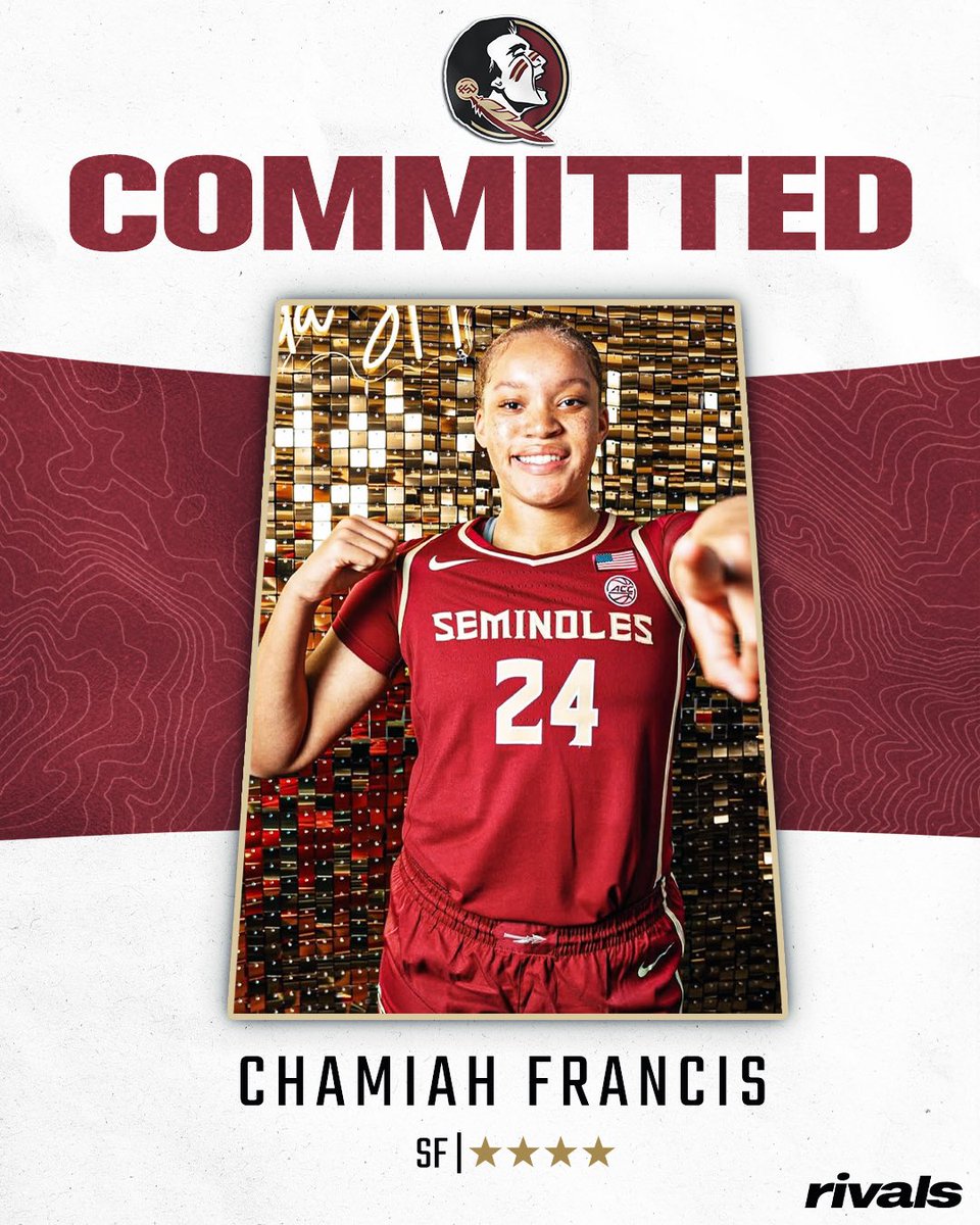 BREAKING: Top 2026 recruit Chamiah Francis has committed to Florida State. 

READ: on3.com/rivals/news/to…