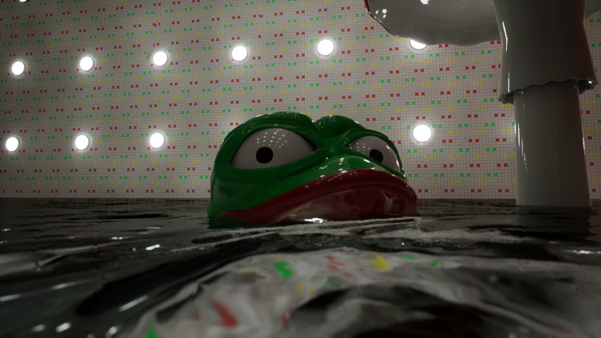 ErikaTheCat1's tweet image. #liminalspace #LiminalCore Chapter 2 more pool rooms but with frogs n flowers