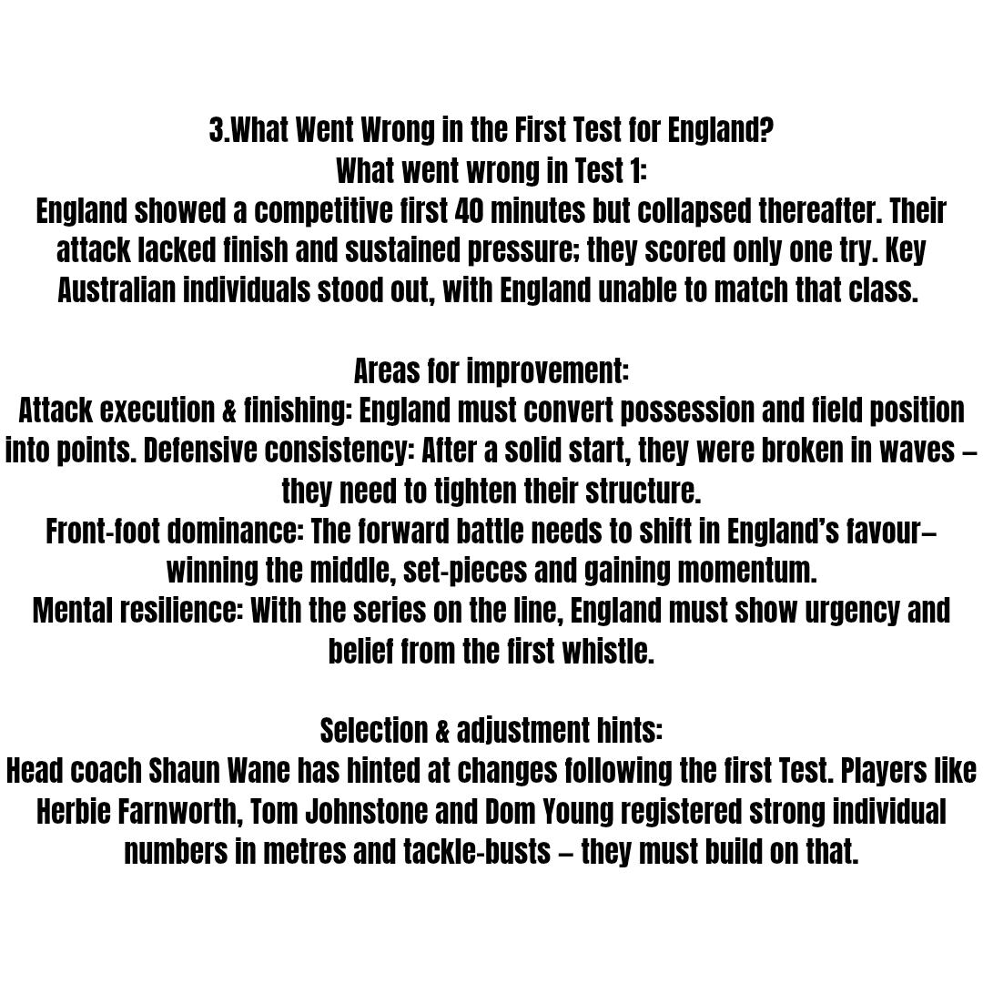 FootyUpdates71's tweet image. PART 1
Part 1 of my Analysis going into the 2nd Ashes Test and how it is Make or Break/ All or Nothing for England!