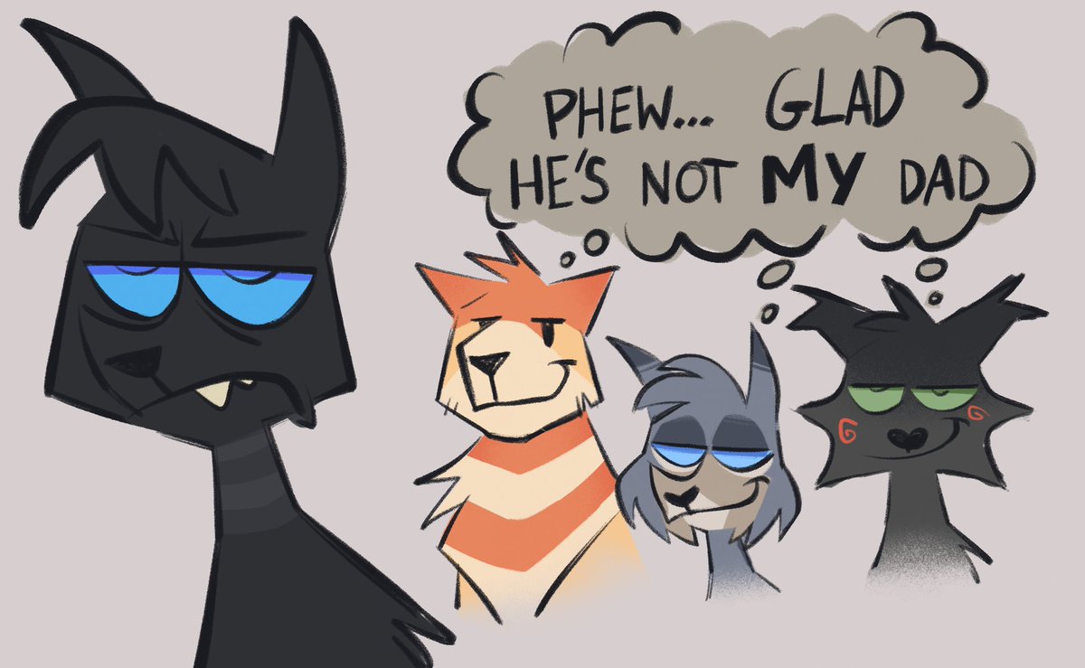 + a bonus with the three,,, all of them inherited a feature from him