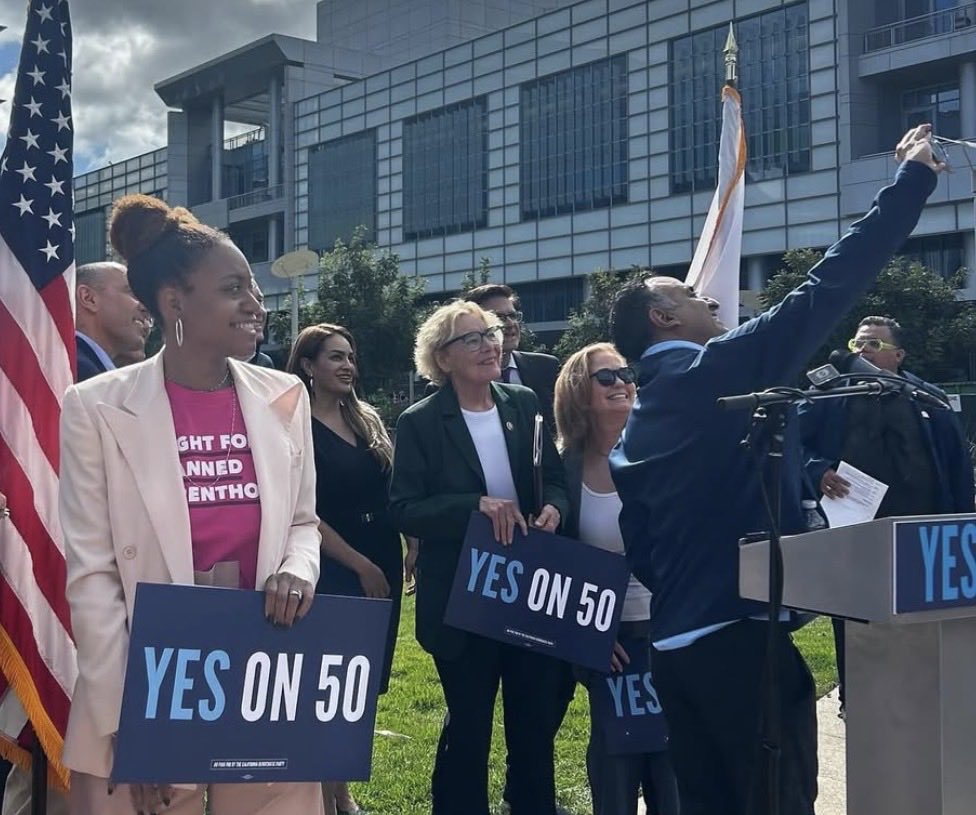 If you haven’t signed up yet to volunteer this weekend to get out the vote, you can do so at linktr.ee/cadem. I’ll see some of you out there this weekend! #YesOnProp50