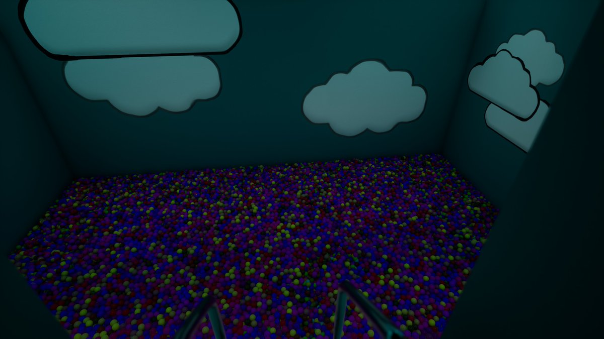 ErikaTheCat1's tweet image. #liminalspace #LiminalCore chapter 3. the ballpit rooms??