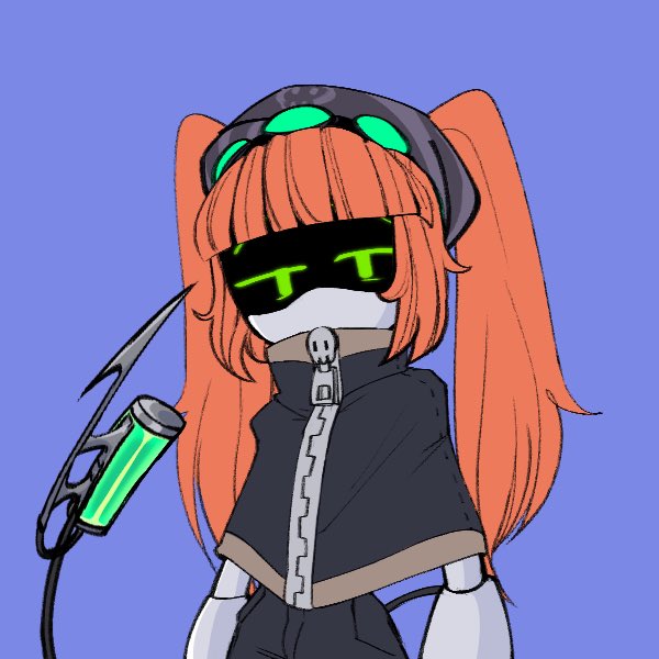 desertmechanic's tweet image. I made some adjustments to Serial Designation T. The beanie is a gift from Athena.

Also have an active Solver powers (or whatever it would be called here) variant just cause-