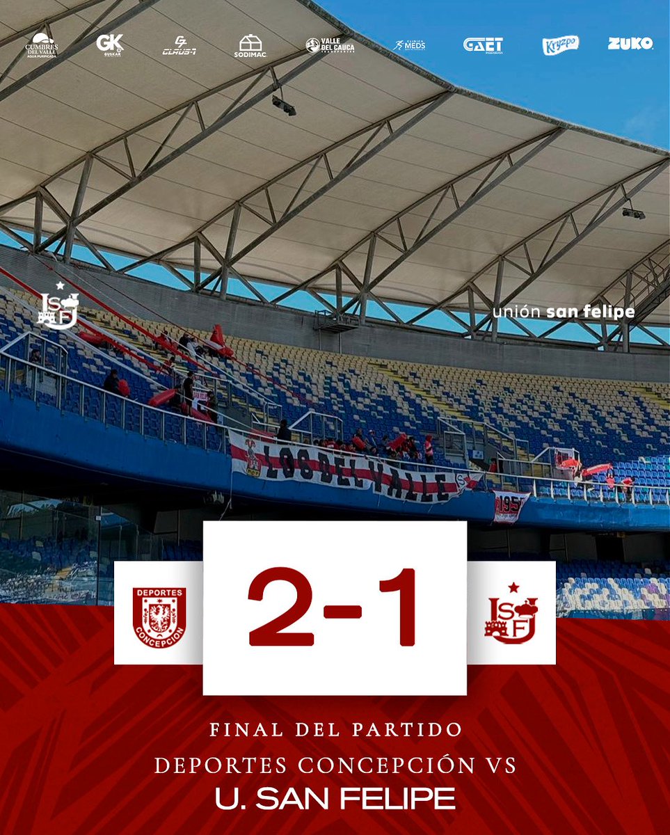 🕣 Final del partido en Concepción

No fue el resultado que queríamos, pero queremos agradecer a todos los hinchas que estuvieron junto al equipo en cada fecha. 

¡Nos volvemos a encontrar el próximo año, familia albirroja!

#UNÍDOS ⚪️🔴