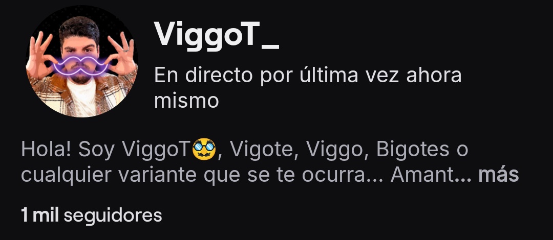 ViggoT_'s tweet photo. Aún no me lo creo, hemos llegado a 1000 seguidores. Menos mal que ha sido casi para cerrar directo porque ahora mismo tengo ganas de llorar de alegría, muchísimas gracias a todos los que me apoyáis cada día, os debo muchísimo para lo poco que os doy, os quiero ❤️ https://t.co/7jf4185K88