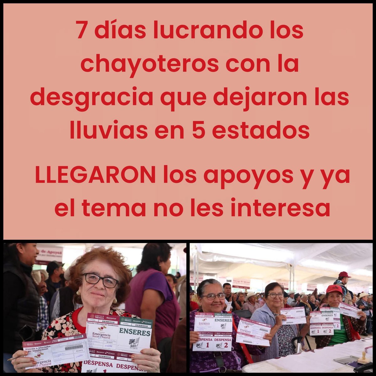 Se les acabó el tema... ahora a esperar la siguiente desgracia 😔