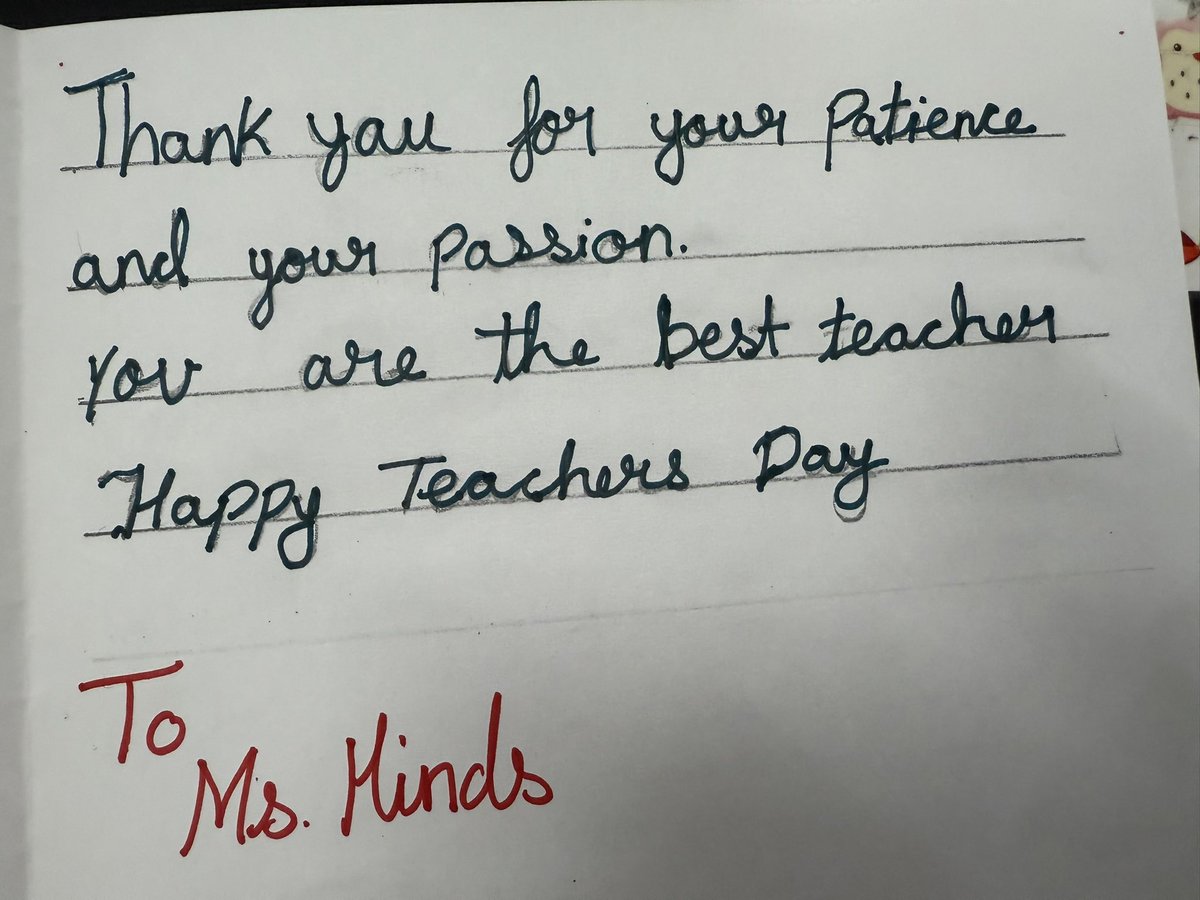 World teachers Day 2025
I found some beautiful cards on my desk today from students. So lovely to know my teaching impact!