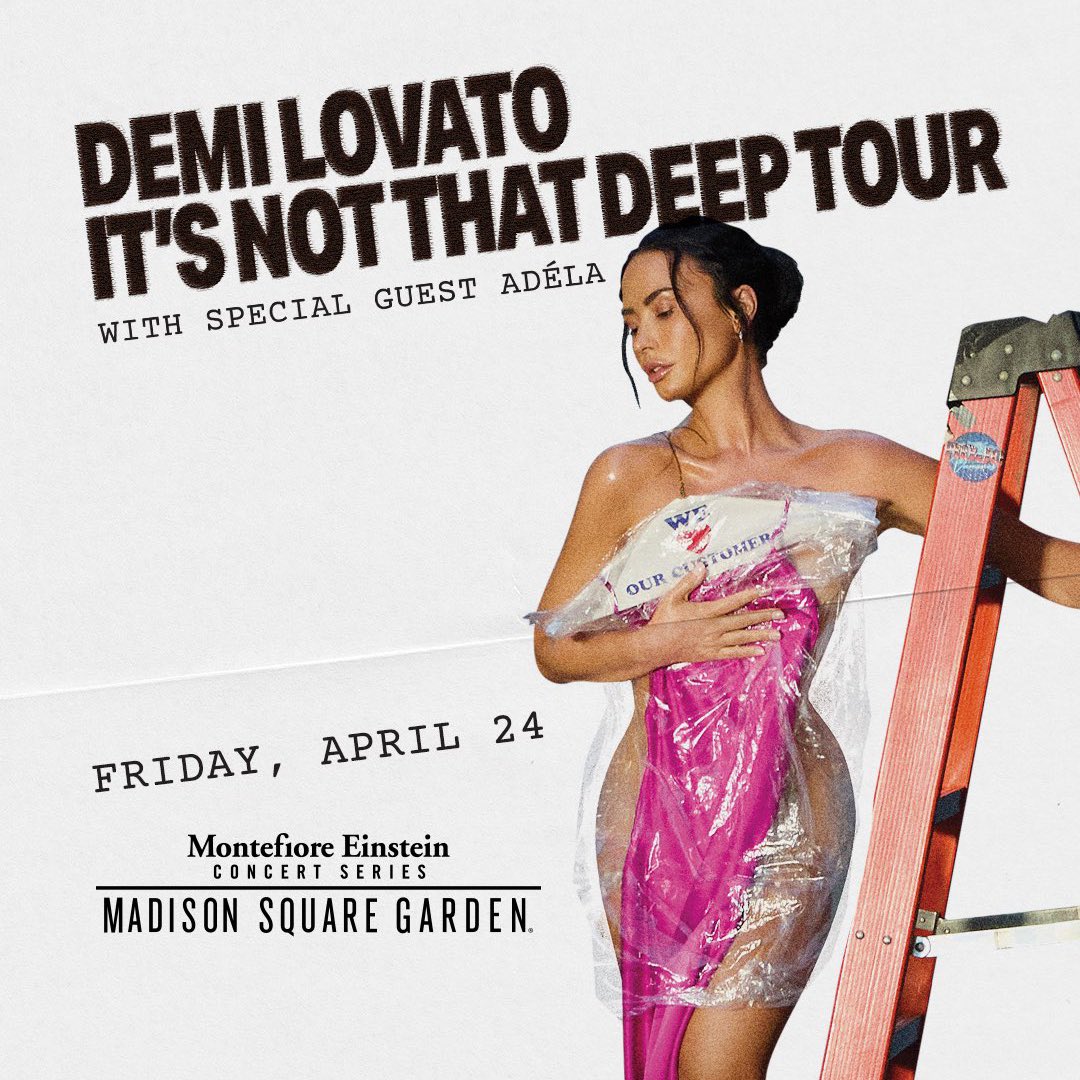 updatecharts's tweet image. TEM DEMANDA! Demi Lovato tem show no Madison Square Garden ESGOTADO com a “It’s Not The Deep Tour”.