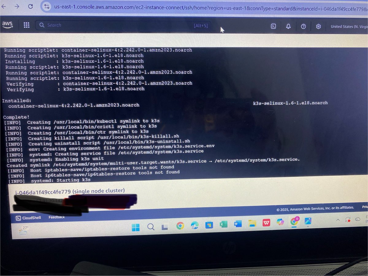 ebullientalice's tweet image. I know life is not perfect,but cloud k3s node cluster installation can be 👍👍👍….
#DevOps #DevOpsEngineering #AWS #CloudEngineering #K3s