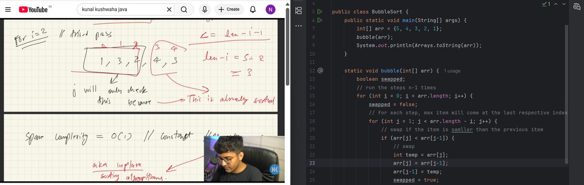 NeerajMishr12's tweet image. Day 30/100 – Back After a Short Trip 💻
Had an unplanned 2-day family trip 🌄 so missed a couple of days, but back on track 💪
✅ DSA: Done with Bubble Sort + few Qs 🔄
✅ React: Explored React Router & dynamic routing ⚙️
Break over, code on✨
#100DaysOfCode #LearnInPublic