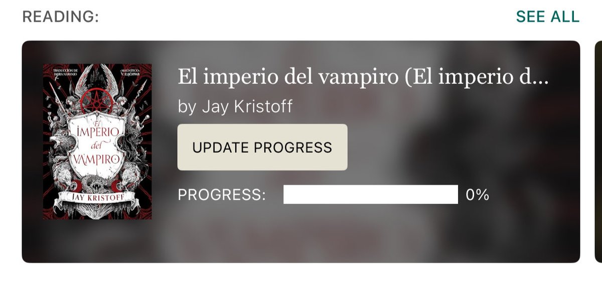 ItsMarumi's tweet image. Lo prometido es deuda 🖤✨
Empiezo la lectura de El Imperio del Vampiro a 31 de octubre

Os dije que lo empezaría este mes y cumplo @boskeprohibido @StellaNogal 👀