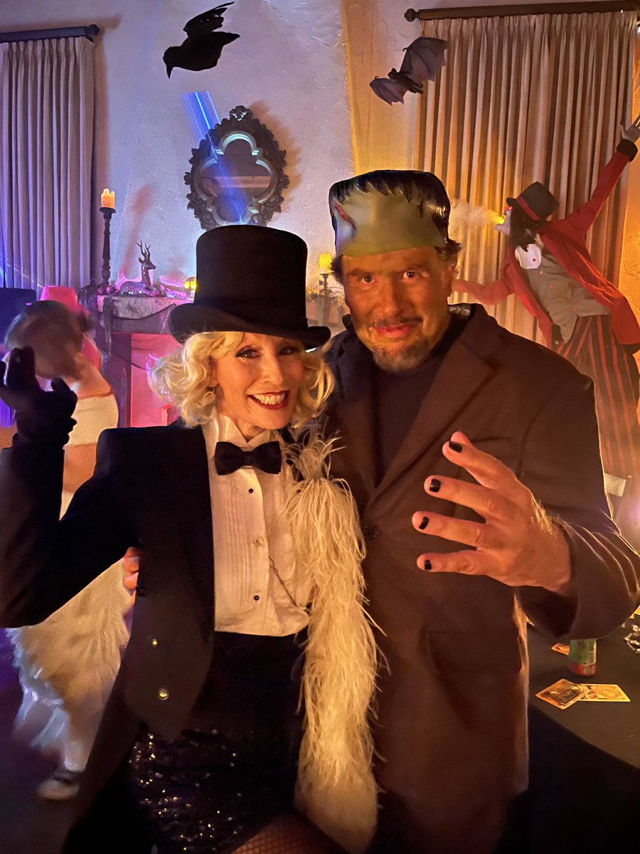 Celebrating Halloween with our Lady In Lavender... Ms. Kathy Lester!