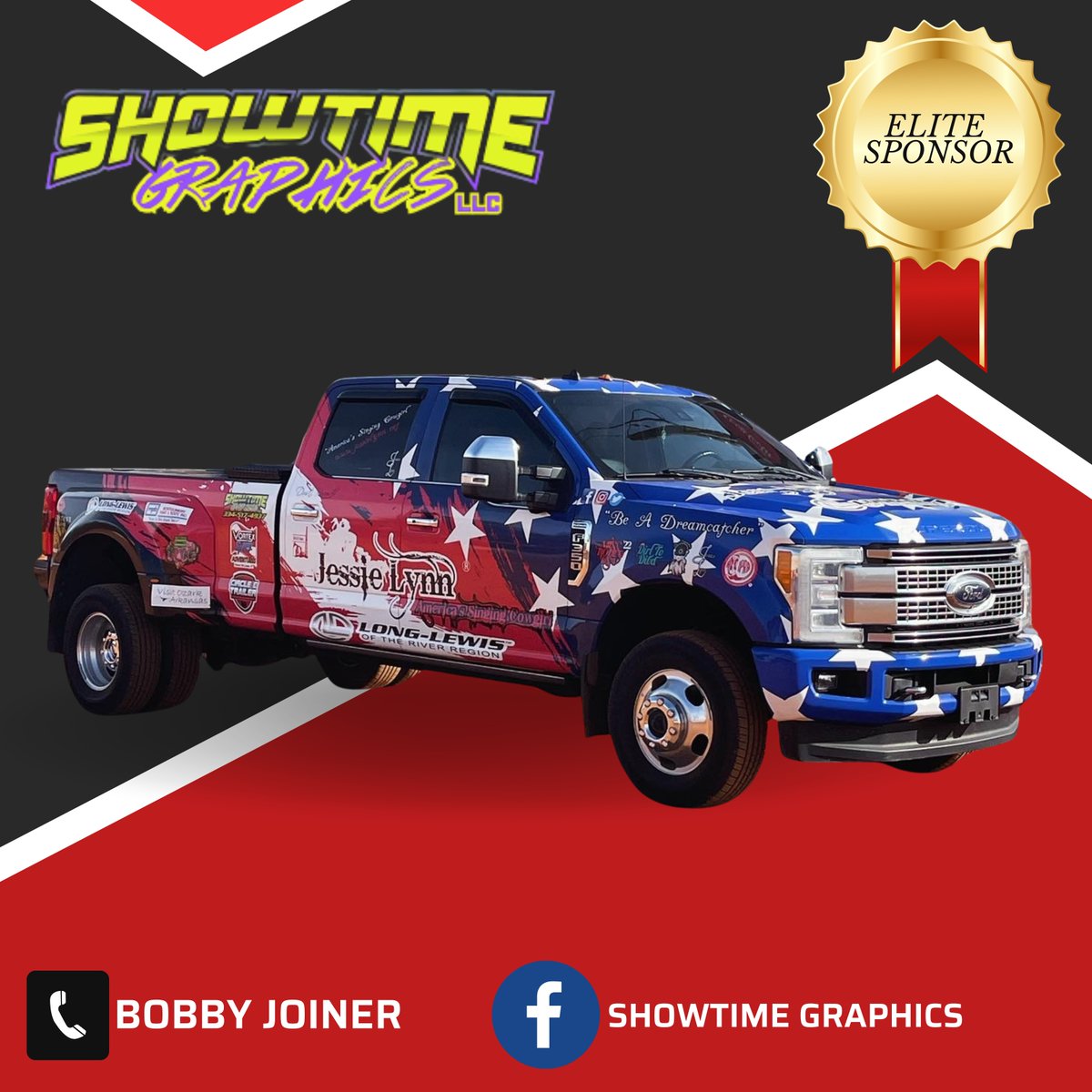 johnreichardwes's tweet photo. .@JessieLynnJL Sponsor Spotlight! Whether it’s for branding, show-stopping wraps, or top-tier design work – Showtime Graphics always delivers! Thank you for keeping Team Jessie Lynn looking sharp on and off the road! #TeamJessieLynn #ShowtimeGraphics #TruckWrapGoals #SponsorLove #DesignThatPerforms
https://t.co/DOjZUy3pJG