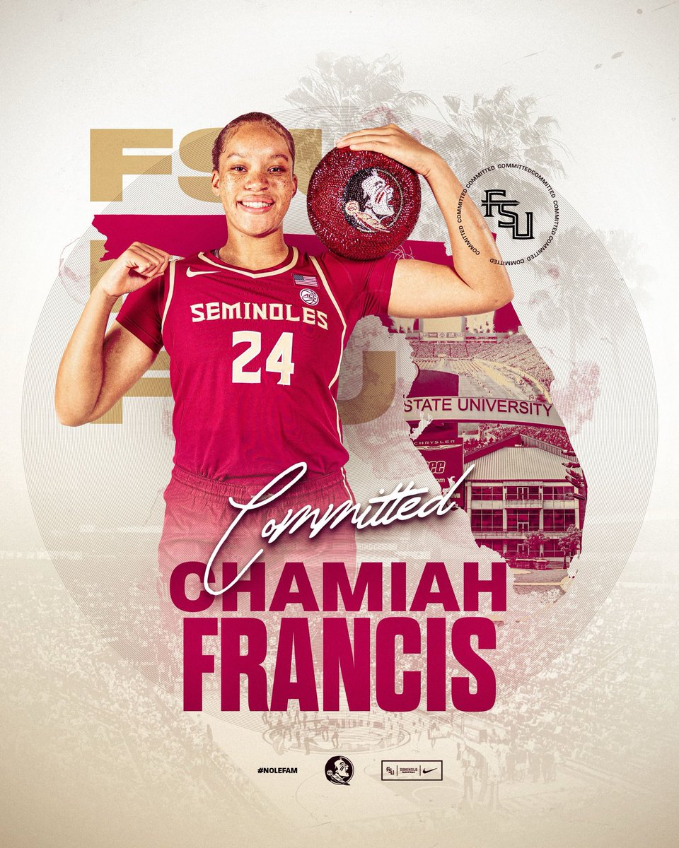 🏀 We are beyond excited and proud of our senior, Chamiah Francis! ❤️💛
She has officially committed to Florida State University Women’s Basketball! 🔥