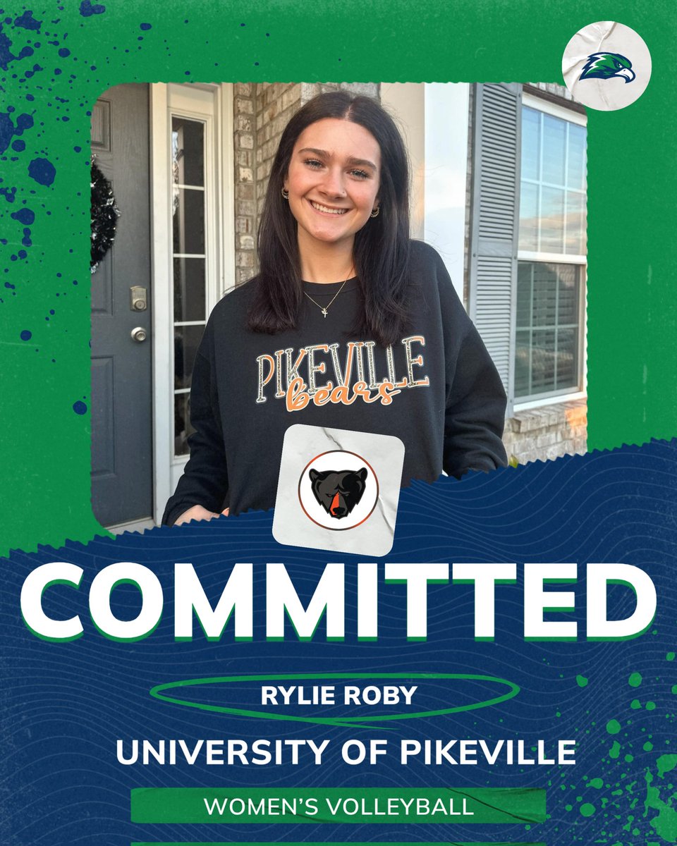We are so proud to share senior, Rylie Roby's commitment to University of Pikeville to continue her academic and volleyball career! 
#upike
#gobears 
#talonsup🦅