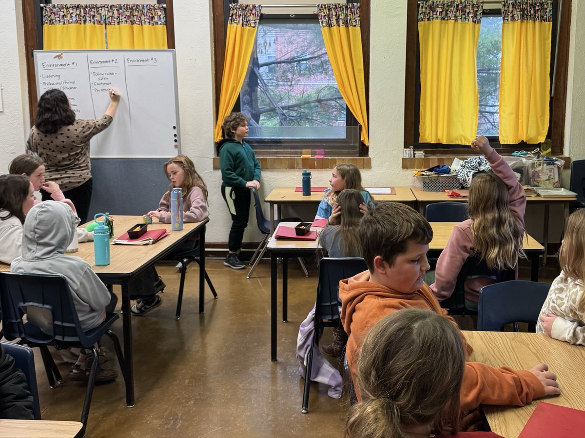 5th Grade WINGS students practiced handshakes, and analyzed how behavioral expectations change in different environments as part of their social awareness lesson this week. <a href="/mski81/">Meredith Wisniewski</a> <a href="/phelpscenter/">Phelps Center</a>